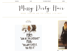 Tablet Screenshot of messydirtyhair.com